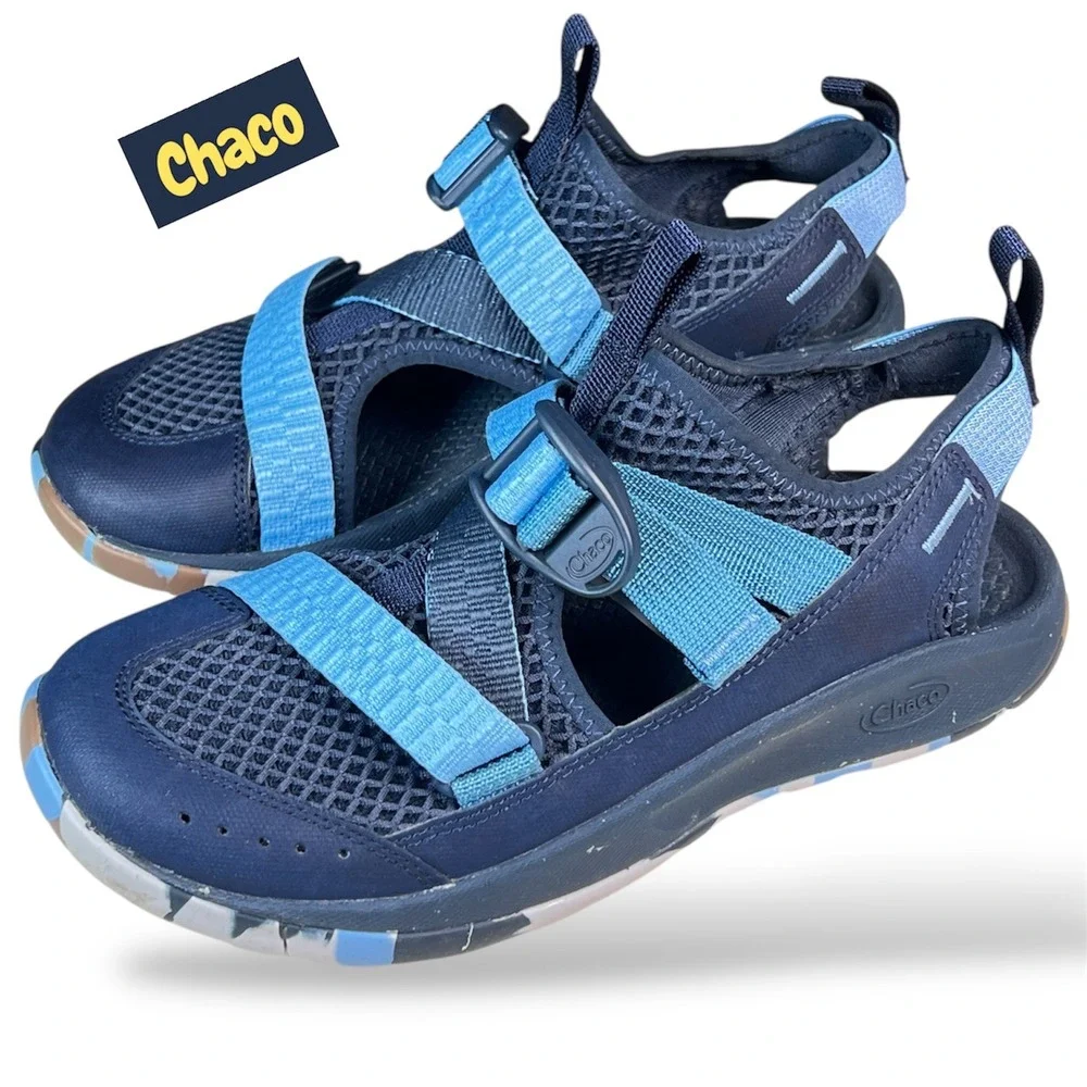 Chaco Odyssey Navy Blue Water Sandals Womens 6 Hiking Shoes J107024